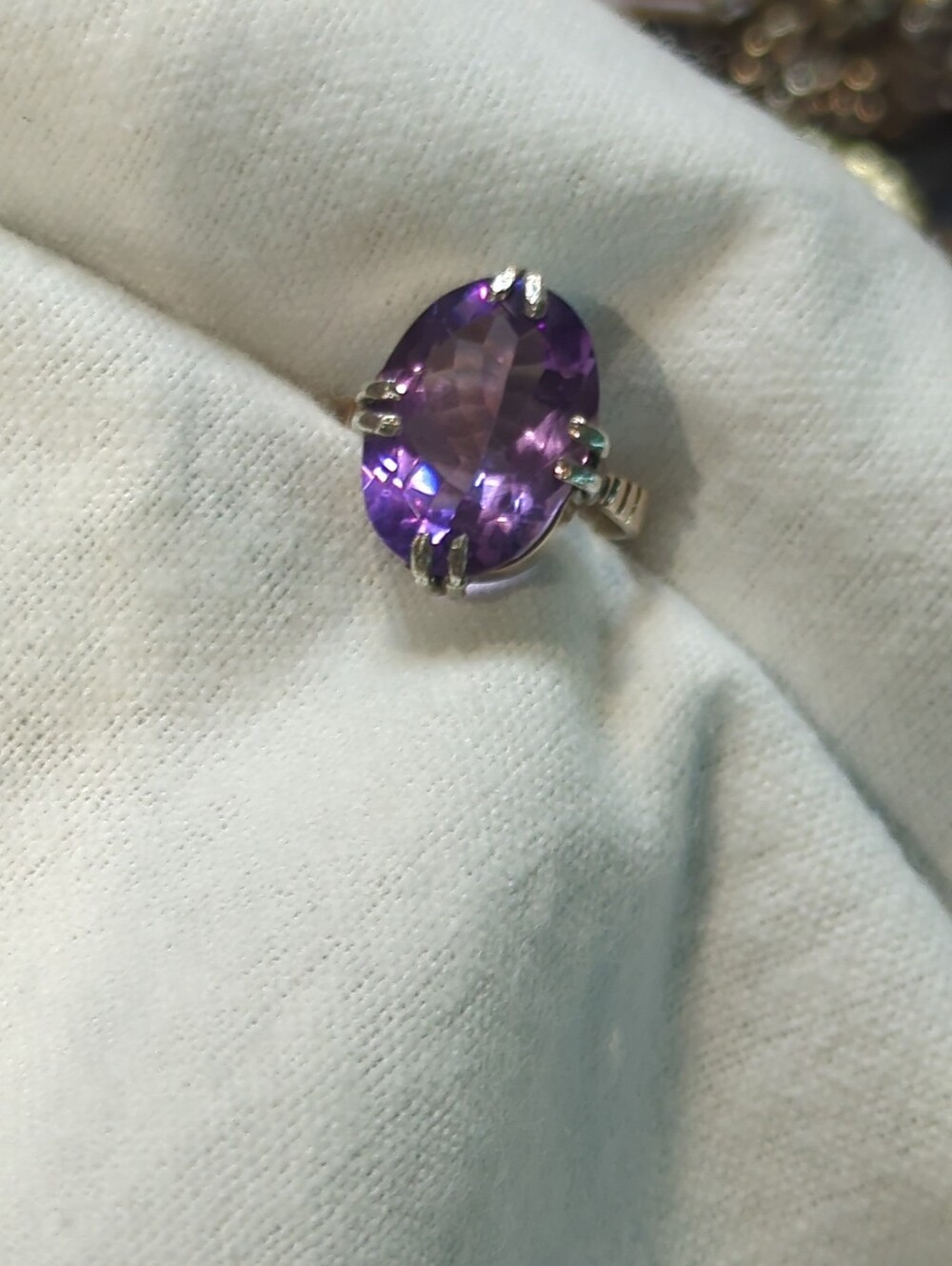 Victorian 14k Gold Amethyst Ring